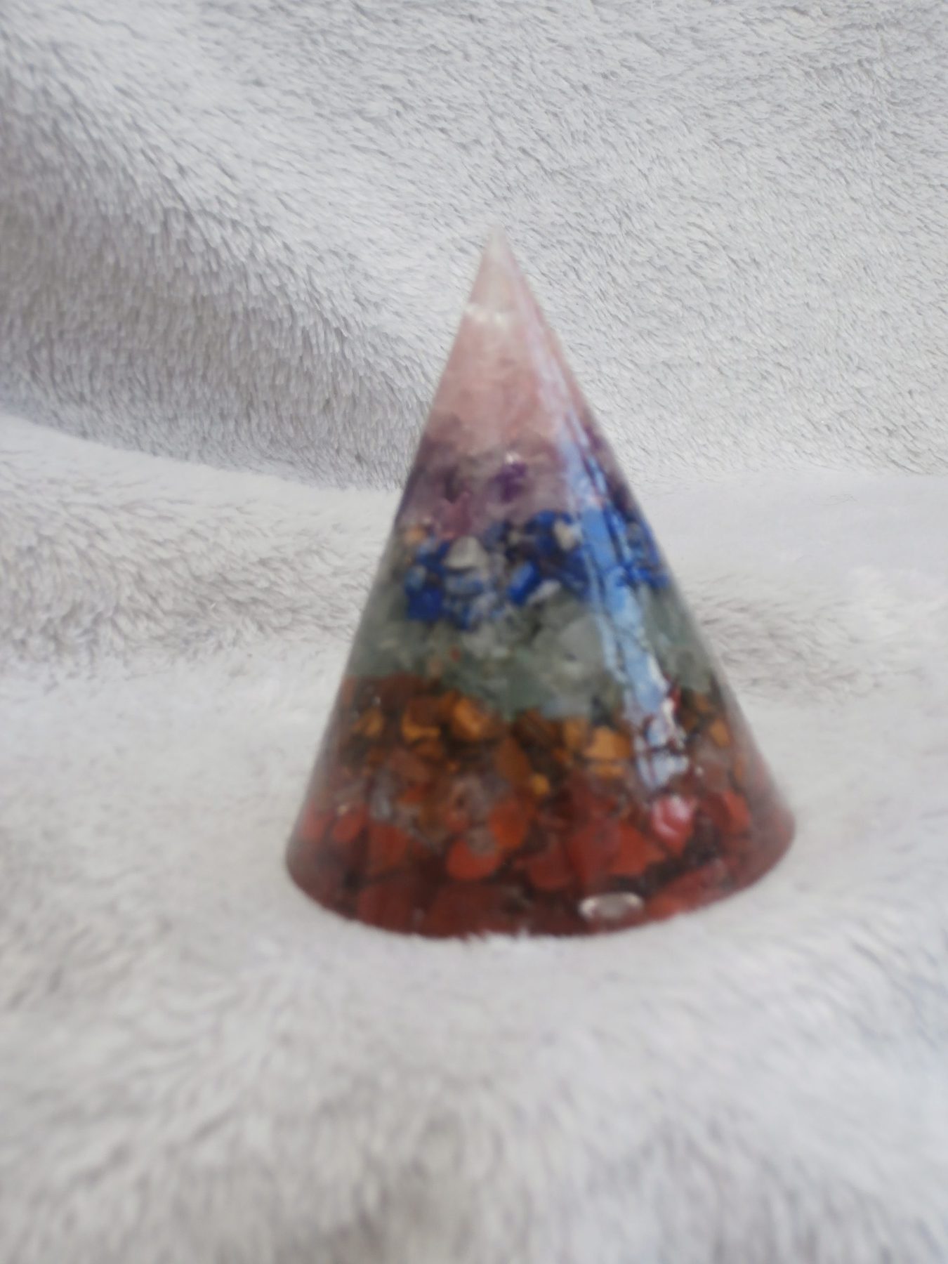 Chakra Orgonite Cone